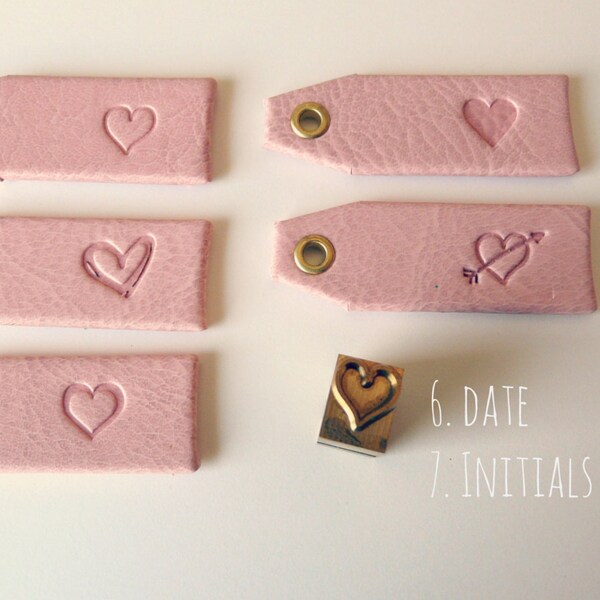 Personalized ring box vintage linen pink image 3