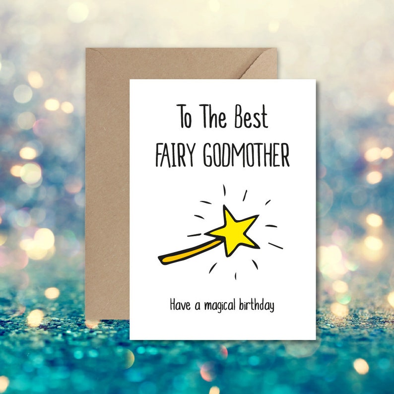 To the Best Fairy Godmother Have a Magical Birthday Birthday - Etsy UK