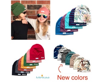 Frühling/Herbst Bambus Beanie Hüte - Slouchy Hüte - Kinder - Baby - Erwachsene - Passende Hüte