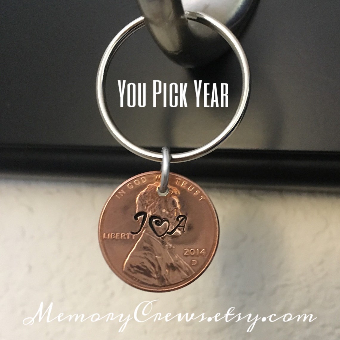 7 Year Anniversary Gift Copper Anniversary Gift Keychain Etsy