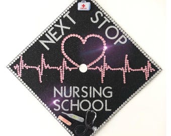 Custom Nursing School Graduation Cap Topper, Personalized Grad Cap Decoration
