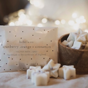 Fondants de cire de soja de Noël, Fondants de cire écologiques, Très parfumé, Fondants sans plastique, Bougies, Cadeau de Noël, Produits de fonte de cire