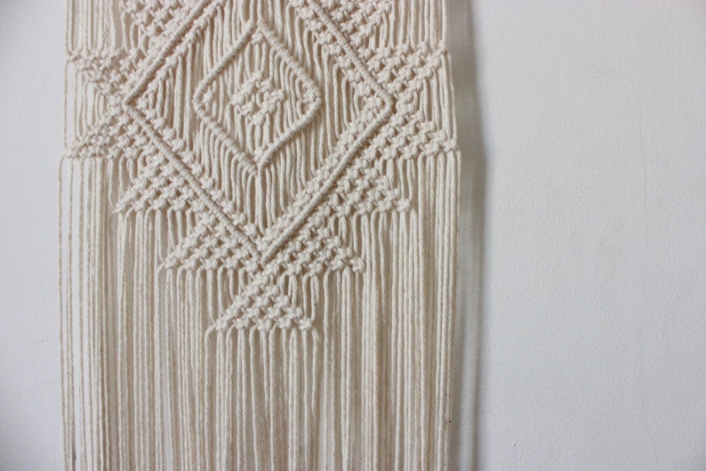Handmade Macrame Wall Hanging Decor Boho Chic Art Image 0
