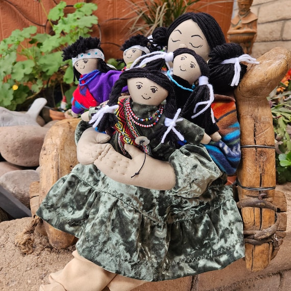 Native American Story Teller Dolls, Cloth Storyteller, Hopi Storyteller,  Storyteller 
