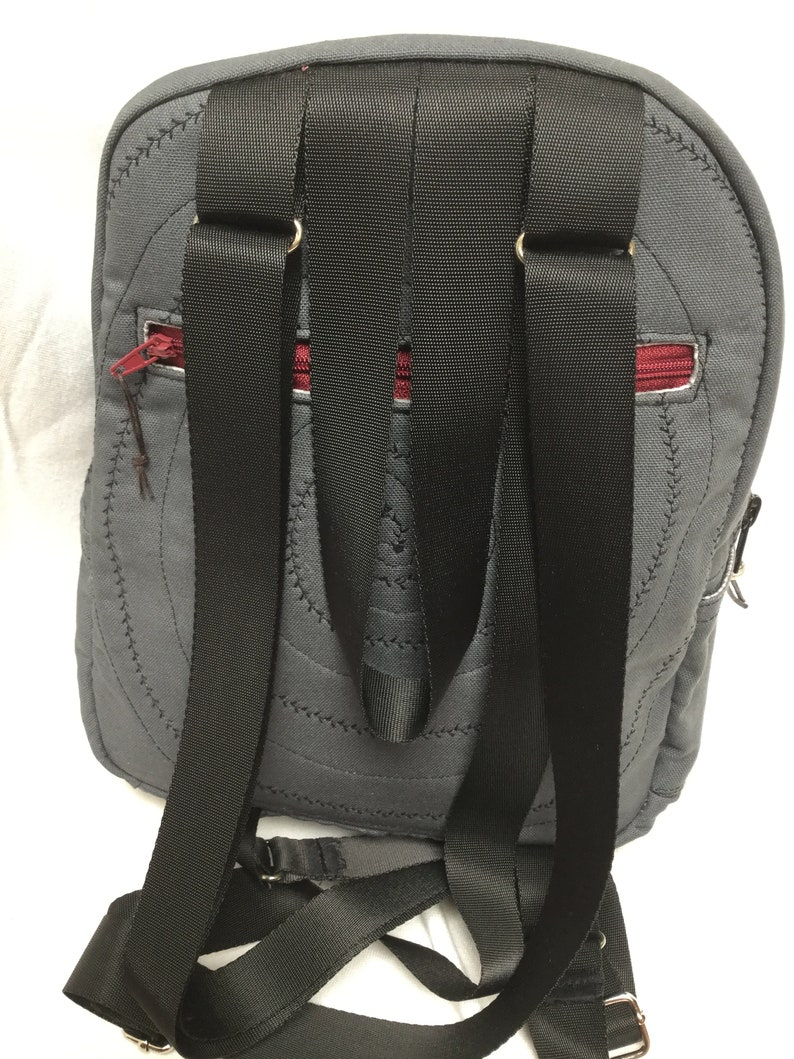 Gray small back pack,Gray cloth back pack fabric back pack Gray Back pack Small Ladies Back Pack