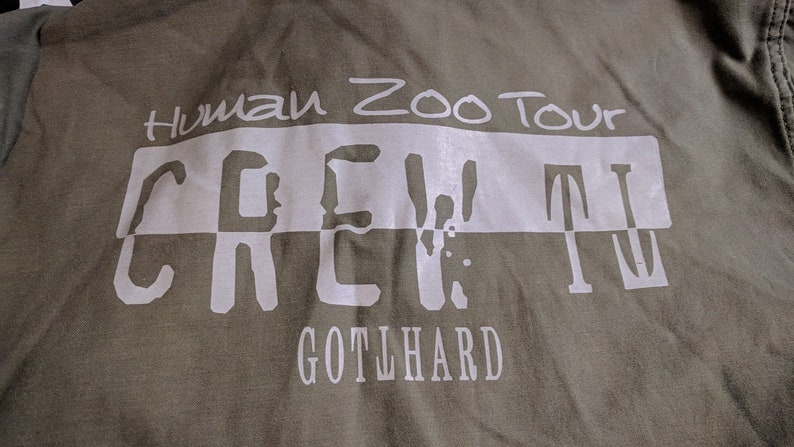 Gotthard human zoo crew m-65 jacket rare vintage hard rock motorhead motley crue guns n roses ratt wasp cinderella great white poison