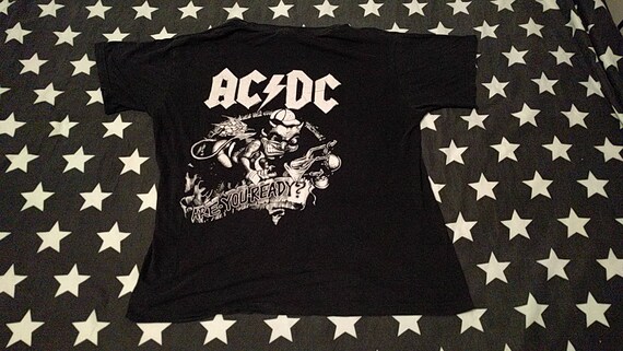 AC/DC Are You Ready Adult T Shirt Heavy Metal Music AC/DC Are You Ready Adult T Shirt Heavy Metal Music
