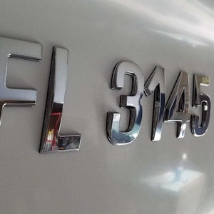 Chroom embleem Boot- en jetski-registratie Belettering Super Wake