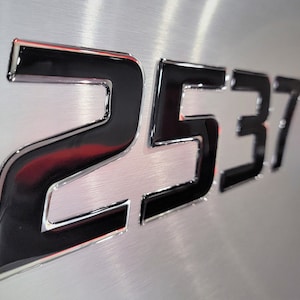 Domed Boat Registration Numbers and Letters Sport Series Black