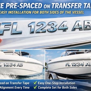 Boat Registration Numbers Domed Decals Stickers (set) Carbon Fiber - Etsy