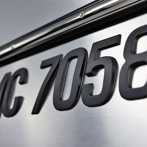 Boat Registration Numbers Domed Decals Stickers Black Emblem