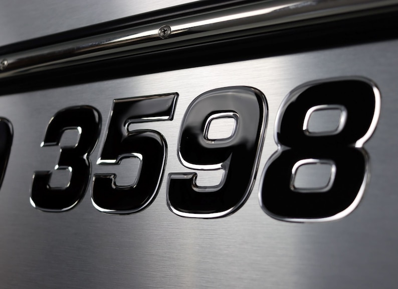 4 Sets Waterproof Letter & Number Stickers - Boat Registration, Mailbox, Car, Black Vinyl Decals - View #3