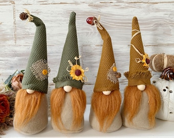 Autumn/ Fall Scandinavian Gnomes, Autumn Gnomes Farmhouse Decoration, Holiday Tomte Nisse