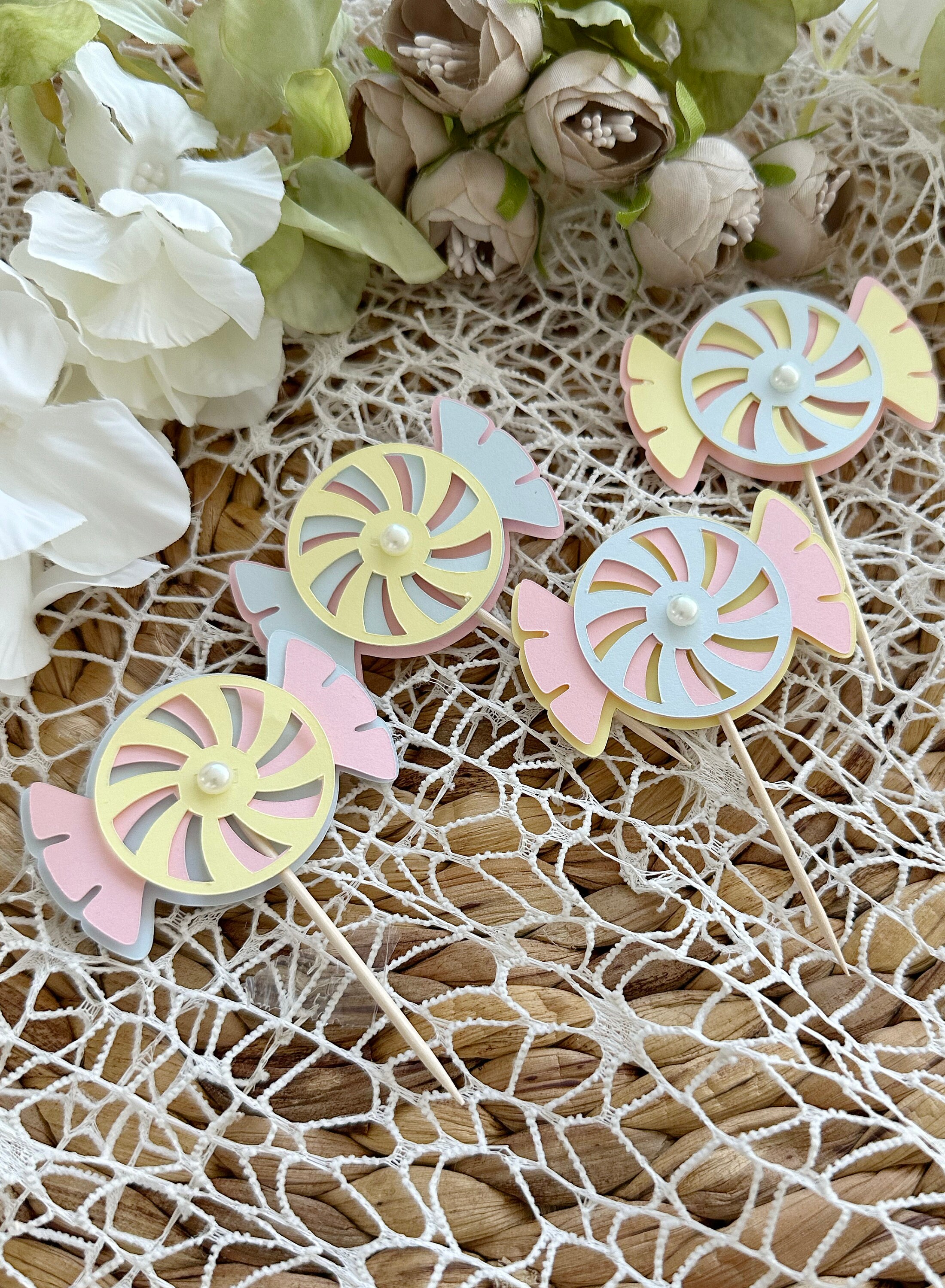 Candy Cupcake Toppers