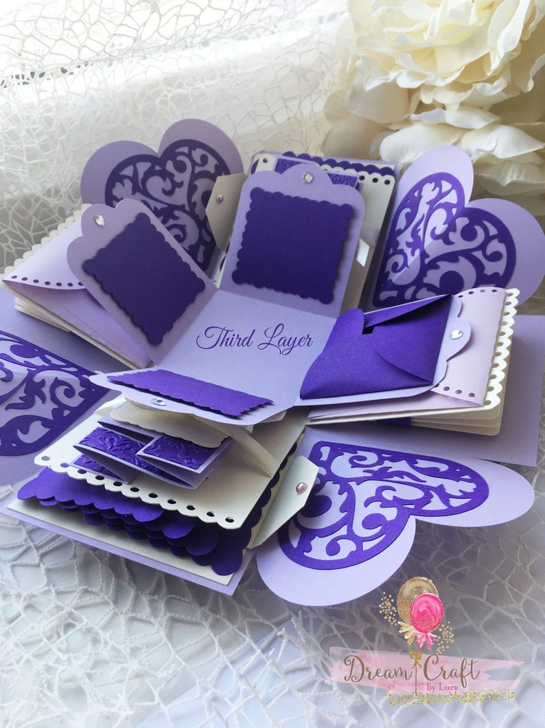 Explosion Photo Box Perfect gift for Anniversary/ Valentines Etsy