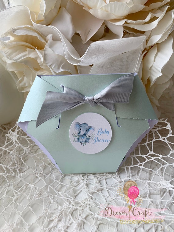 10 Mint Green Elephant Baby Shower Diaper Invitations Etsy