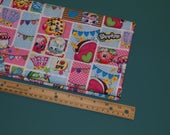 1 2 Yard Licensed Shopkins Fabric Patch Party Cartoon