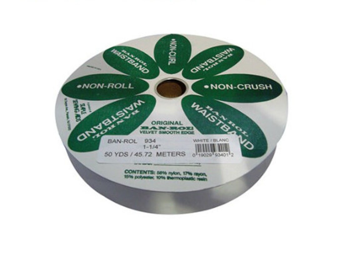 Precut 1.25inch X 5 Yards Staple Original Banroll Waistband