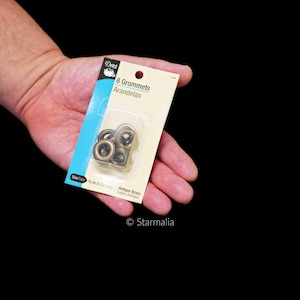 Dritz 8 anelli di tenuta in ottone antico da 3/8 di pollice (Dritz 1-38)