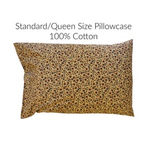Harvest Sunflowers, Fall, Autumn, 100% Premium Cotton, Standard/Queen Size Handmade Pillowcase