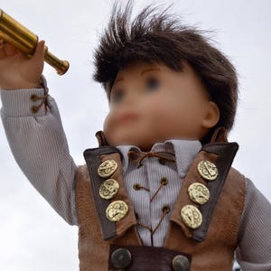 Steampunk Pirate Costume Sewing Pattern, Fits 18 inch Dolls, PDF Pattern Bundle, Digital PDF Instant Download image 7