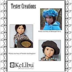 Beret Doll Clothes Pattern for 16 to 20 Inch Sim Dolls PDF image 4