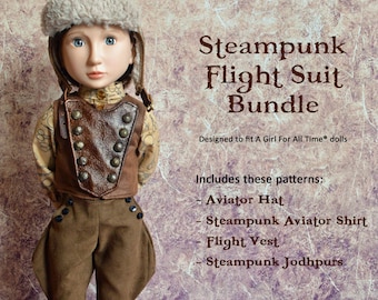 Steampunk Flight Suit Bundle designed to fit A Girl For All Time® dolls