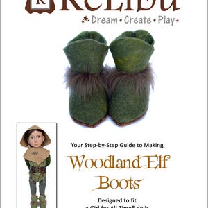Woodland Elf Doll Boots Costume Sewing Pattern, Fits A Girl for All Time dolls, Digital PDF Instant Download