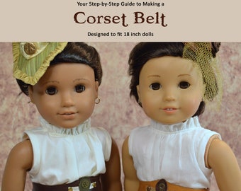 Steampunk Corset Belt for 18 inch dolls