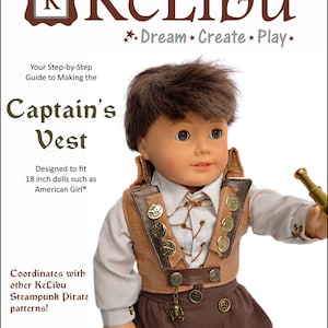 Captain&#39;s Vest for 18 inch dolls