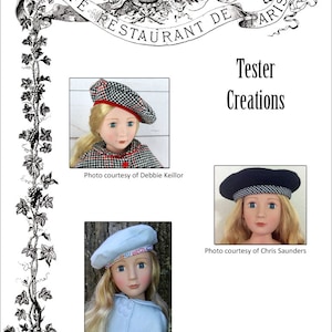 Beret Doll Clothes Pattern for 16 to 20 Inch Sim Dolls PDF image 2