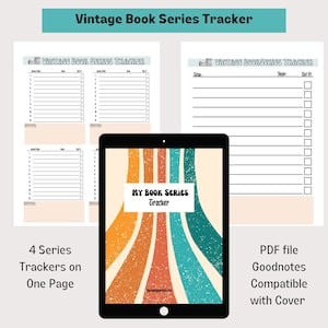 Vnt Book Series Tracker 3 Versiones para rastrear libros en serie Colección completa Título Autor Archivo PDF Carta Tamaño A4 A5 Amante de libros antiguos