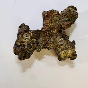 Rough Native Michigan Copper Ore Specimen – 8.9 oz | Raw Mineral Display Piece