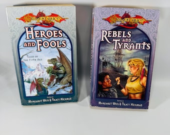 Dragonlance Paperback Bundle | Heroes and Fools Rebels and Tyrants | Fantasy Fiction | D&D Books