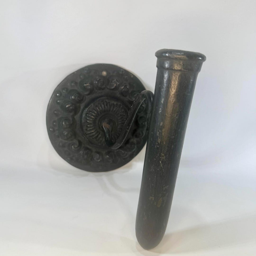 Iron Ruff Toul Antique Tally Iron on Stand Victorian Cast Iron Ruff Ironing Tool Metal ...