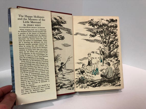 The Happy Hollisters and the Mystery of the Little Mermaid #19 by Jerry West 1960 Vintage Book The Happy Hollisters and the Mystery of the Little Mermaid #19 by Jerry West 1960 Vintage Book