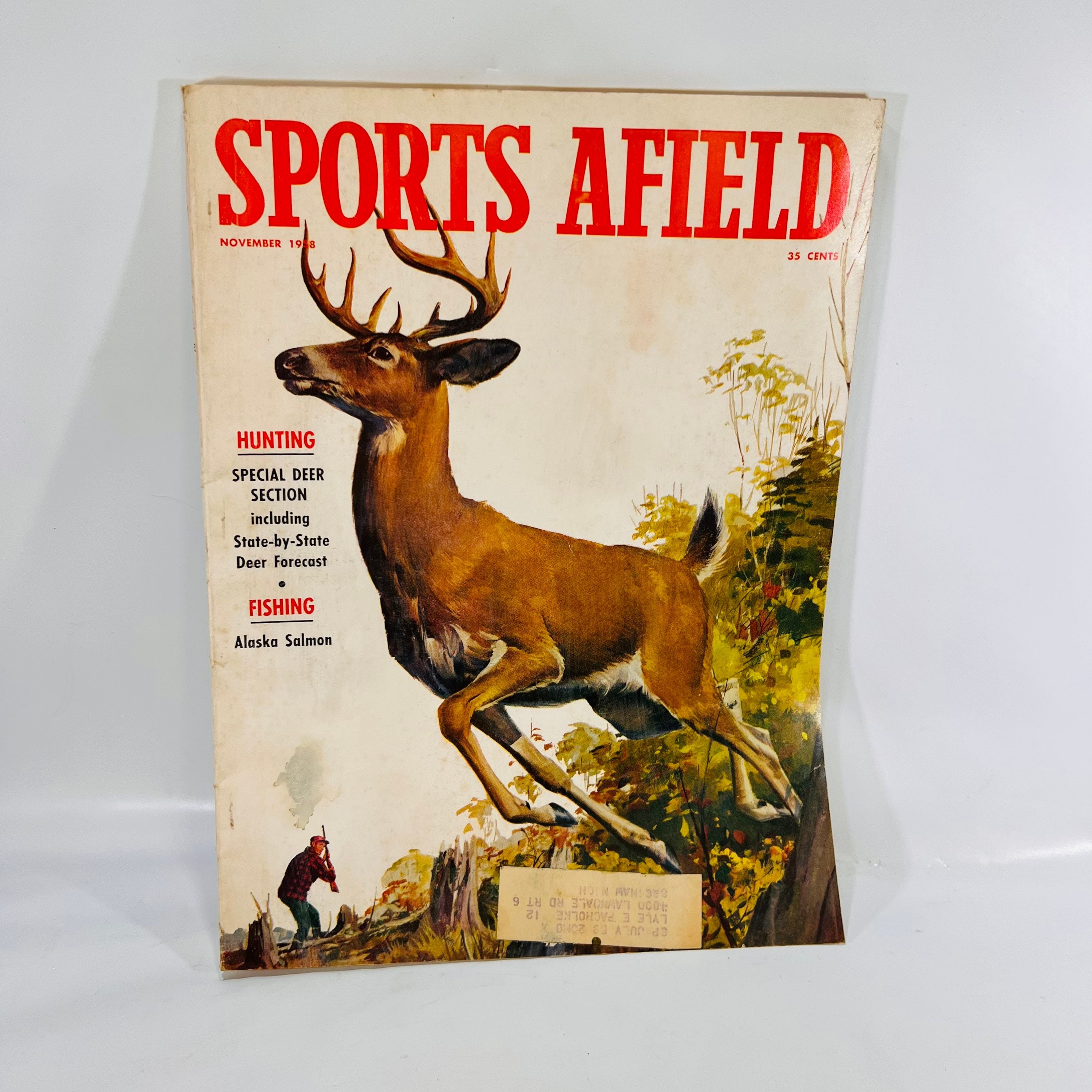 Sports Afield Vintage Magazine November 1958 Volume 140 Number 5 Hearst  Corp. Hunting Fishing Advertising