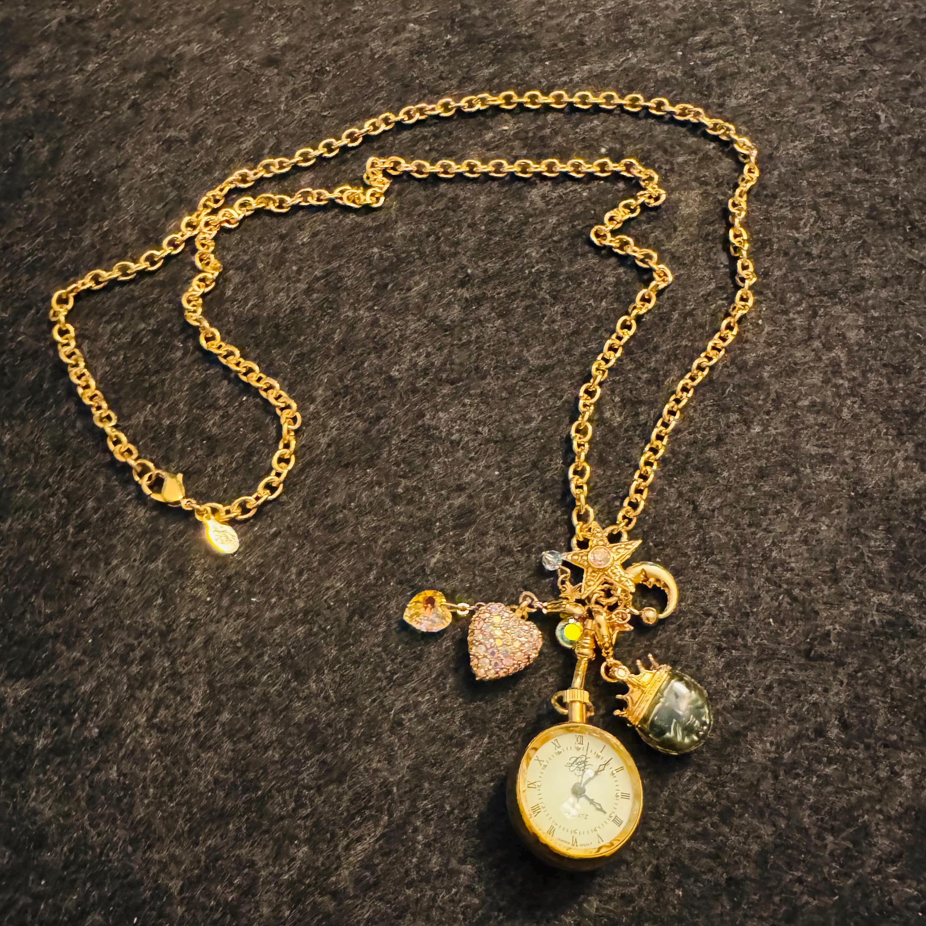 Rare Vintage Gold Tone Cherub Charm Bracelet Watch NEW BATTERY working great Cherub Watch - Etsy main image 3