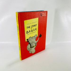 The Story of Babar the Little Elephant by Jean De Brunhoff & Heidi by Johanna Spyri&#39;s 1960 Read Me A Story Program Random HouseVintage Book