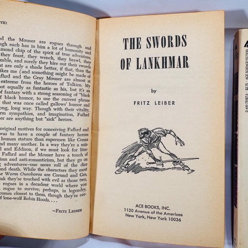 Title page of The Swords of Lankhmar by Fritz Leiber