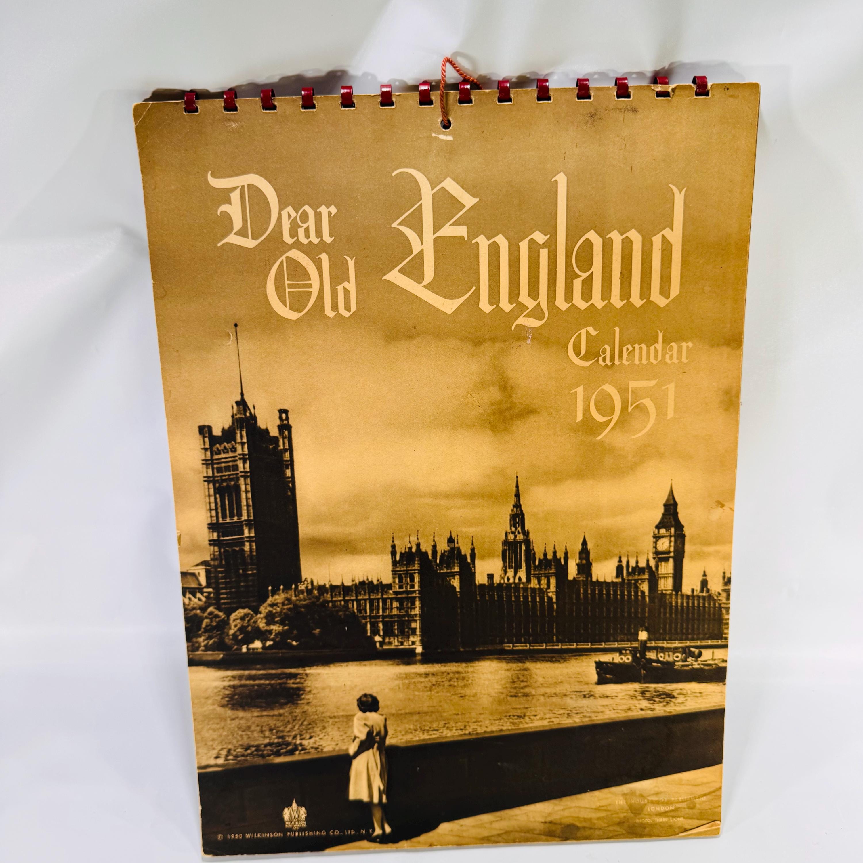 Calendar 1951 - Etsy