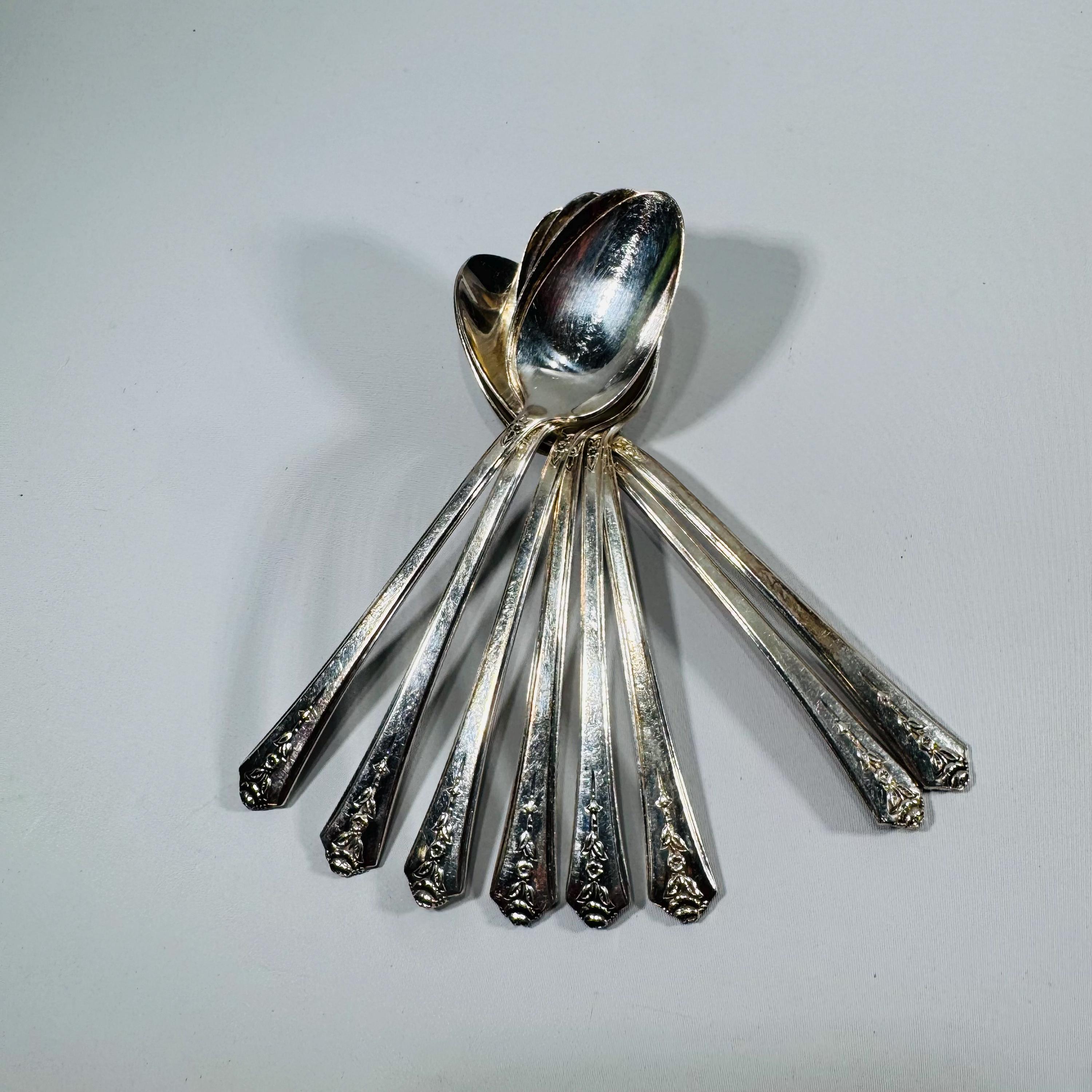 Vintage Floral Teaspoons - Etsy