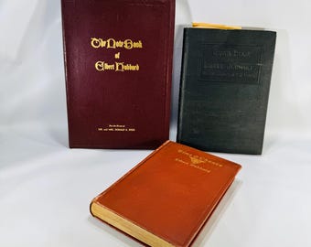 Elbert Hubbard 3 books hardcover | Arts and Crafts Essays & Biography Roycroft lot (1901, 1926, 1957)