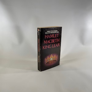Three Tragedies William Shakespeare Hamlet Macbeth King Lear 1970 Vintage Book
