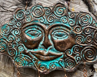 Nube de lluvia en cobre y vidrio