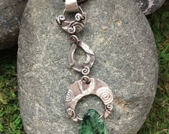 Ruby in Zoisite and Sterling Silver Pendant