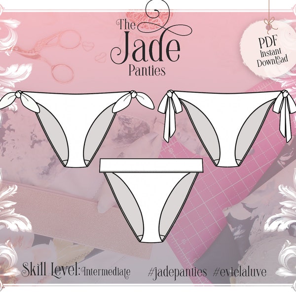 Jade Tie Side Panties Sewing pattern - PDF Instant Download - Evie la Luve