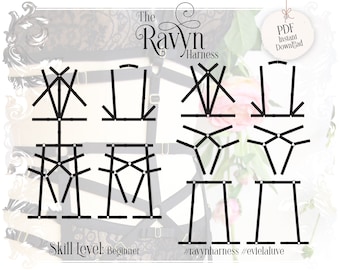 Ravyn Full Body Harness E-TUTORIAL - Ravyn Harness - PDF Instant Download E-Book - Evie la Luve