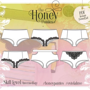 Honey Boyshort Panties Sewing Pattern PDF Instant Download - Evie la Luve