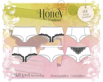 Honey Boyshort Panties Sewing Pattern PDF Instant Download - Evie la Luve